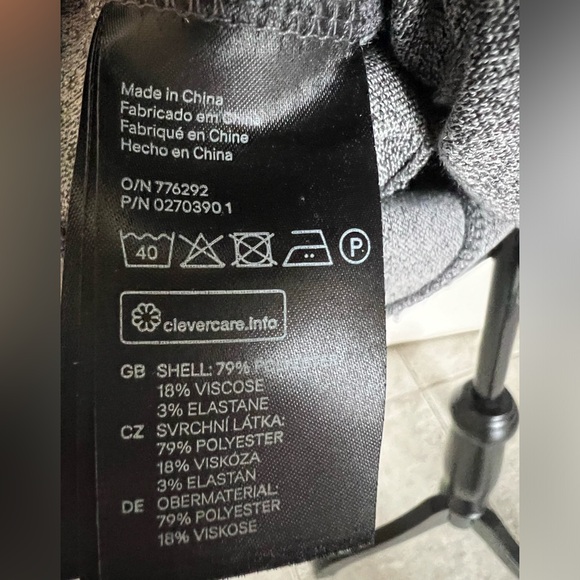 H&M Grey Knit Midi Dress with Back Zipper Size M - Picture 7 of 11